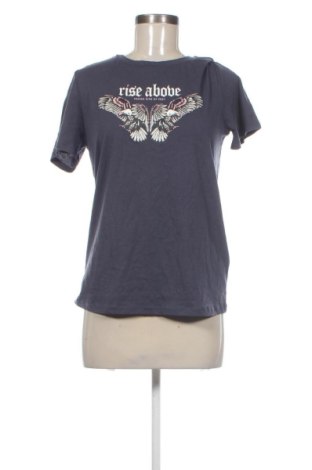 Γυναικείο t-shirt Terranova, Μέγεθος L, Χρώμα Μπλέ, Τιμή 8,99 €, #136836713