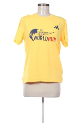 Дамска тениска Adidas, Размер M, Цвят Жълт, Цена 17,38 €, #136850038