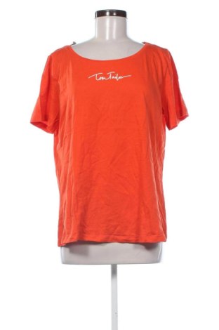 Damski T-shirt Tom Tailor, Rozmiar 3XL, Kolor Pomarańczowy, Cena 47,99 zł, #136751124