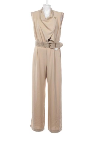 Дамски дълъг гащеризон Zara, Размер M, Цвят Бежов, Цена 39,66 €, #136844157