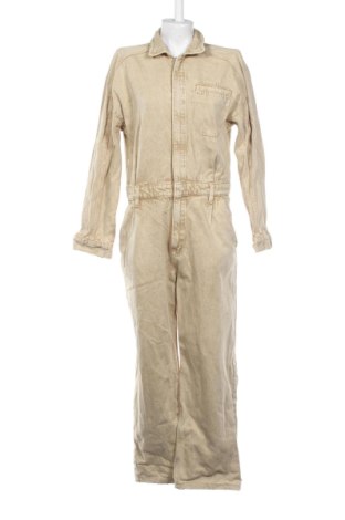 Дамски дълъг гащеризон Pull&Bear, Размер M, Цвят Бежов, Цена 24,00 €, #136791258