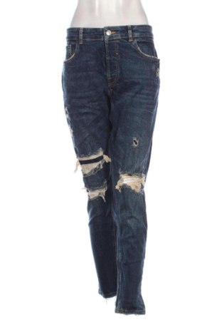 Damskie jeansy Zara, Rozmiar XL, Kolor Niebieski, Cena 78,99 zł, #136770884