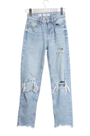 Blugi de femei Bershka, Mărime XXS, Culoare Albastru, Preț 104,26 Lei, #136772913