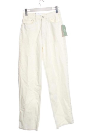 Damskie jeansy H&M, Rozmiar XS, Kolor ecru, Cena 108,99 zł, #136782411