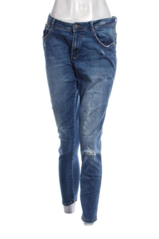 Blugi de femei Zara Trafaluc, Mărime L, Culoare Albastru, Preț 54,99 Lei, #136787865