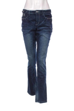Blugi de femei John Baner, Mărime M, Culoare Albastru, Preț 47,99 Lei, #136796749