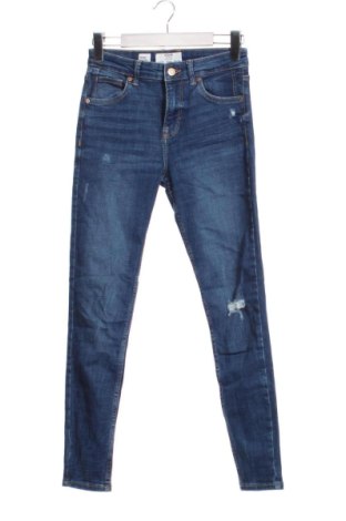 Blugi de femei Bershka, Mărime L, Culoare Albastru, Preț 69,99 Lei, #136814799