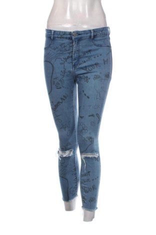 Дамски дънки Zara, Размер M, Цвят Син, Цена 14,82 €, #136820164