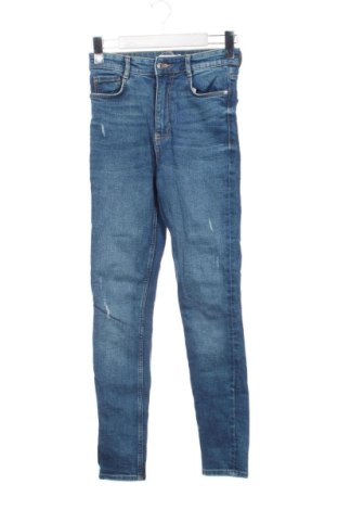 Damskie jeansy Zara, Rozmiar S, Kolor Niebieski, Cena 69,66 zł, #136823352