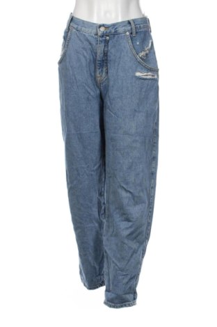 Blugi de femei Pull&Bear, Mărime L, Culoare Albastru, Preț 72,99 Lei, #136833033