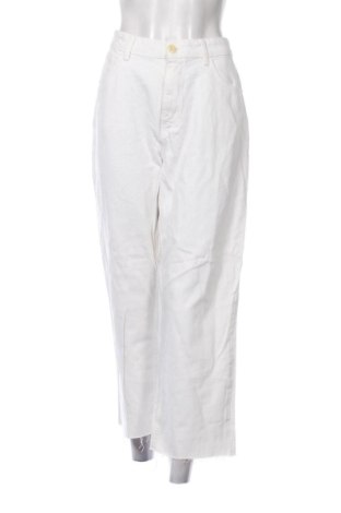 Blugi de femei Zara, Mărime XL, Culoare Alb, Preț 95,99 Lei, #136865333