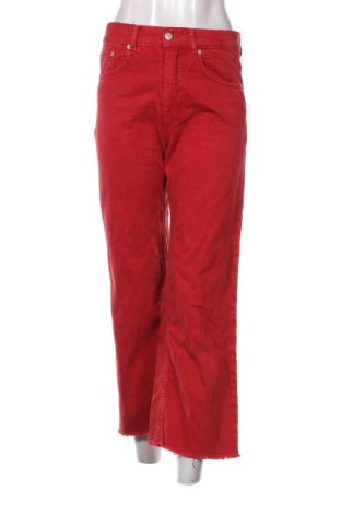 Damskie jeansy Zara, Rozmiar M, Kolor Czerwony, Cena 56,99 zł, #136798575