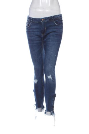 Дамски дънки Zara, Размер L, Цвят Син, Цена 9,20 €, #136689465