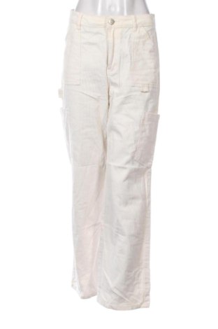 Pantaloni de velvet de femei Unbranded, Mărime S, Culoare Ecru, Preț 40,99 Lei, #136863269