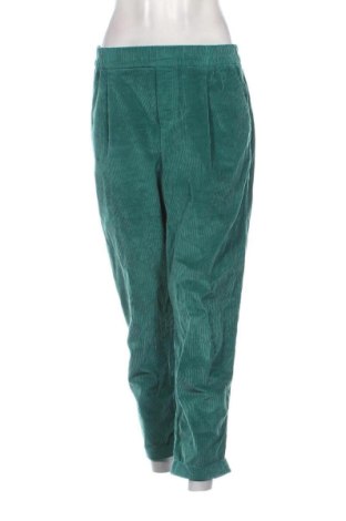 Pantaloni de velvet de femei United Colors Of Benetton, Mărime L, Culoare Verde, Preț 42,99 Lei, #136769340