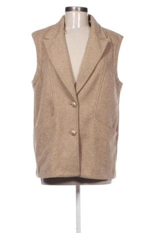 Vestă de femei Zara, Mărime L, Culoare Bej, Preț 88,62 Lei, #136853217