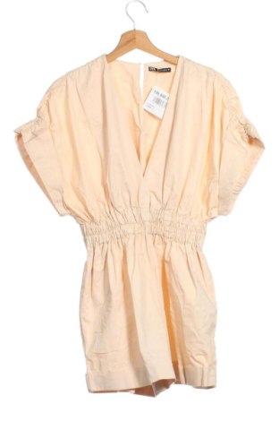 Women's short jumpsuit Zara, Μέγεθος S, Χρώμα  Μπέζ, Τιμή 18,00 €, #136848277