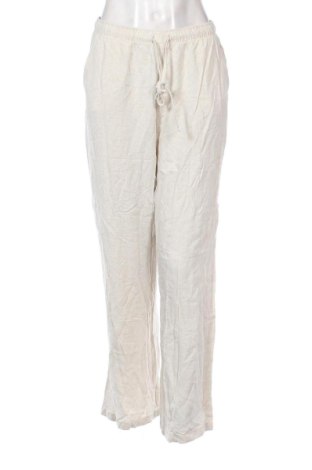 Pantaloni de femei Stradivarius, Mărime M, Culoare Ecru, Preț 53,99 Lei, #136741643