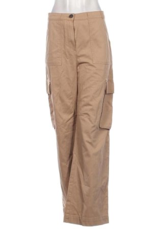 Pantaloni de femei Lefties, Mărime L, Culoare Bej, Preț 55,22 Lei, #136759364