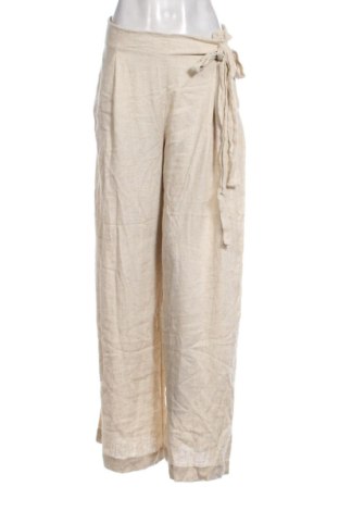 Pantaloni de femei Zara, Mărime L, Culoare Bej, Preț 194,97 Lei, #136850763