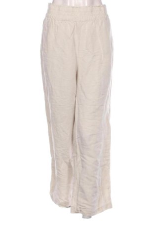 Damskie spodnie H&M, Rozmiar L, Kolor ecru, Cena 101,81 zł, #136859379
