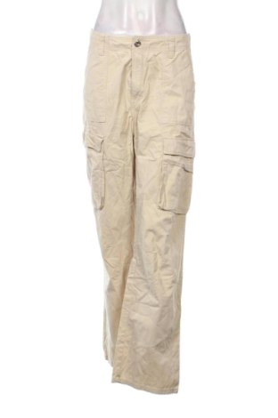 Pantaloni de femei Bershka, Mărime S, Culoare Bej, Preț 52,99 Lei, #136712041