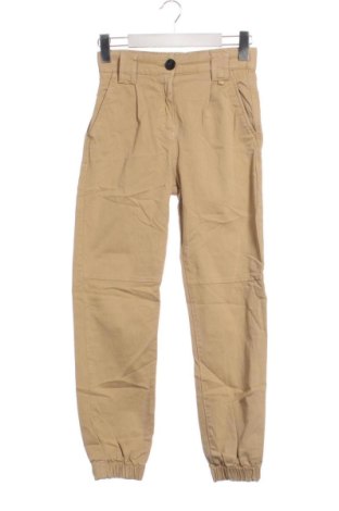 Damskie spodnie Bershka, Rozmiar XXS, Kolor Beżowy, Cena 44,99 zł, #136832618