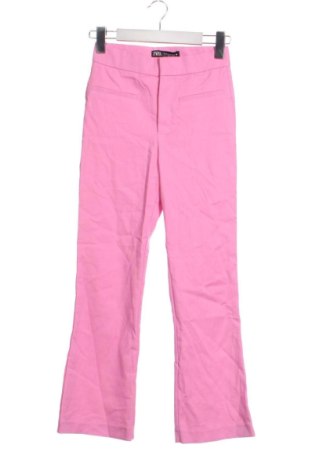 Дамски панталон Zara, Размер XXS, Цвят Розов, Цена 17,89 €, #136643763