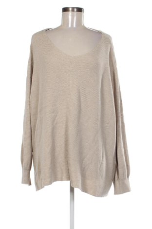 Γυναικείο πουλόβερ Unbranded, Μέγεθος 3XL, Χρώμα  Μπέζ, Τιμή 15,00 €, #136820612