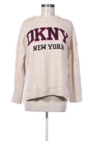 Дамски пуловер DKNY, Размер M, Цвят Бежов, Цена 47,03 €, #136862859