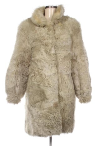 Palton din piele pentru damă Unbranded, Mărime L, Culoare Bej, Preț 801,66 Lei, #136766414