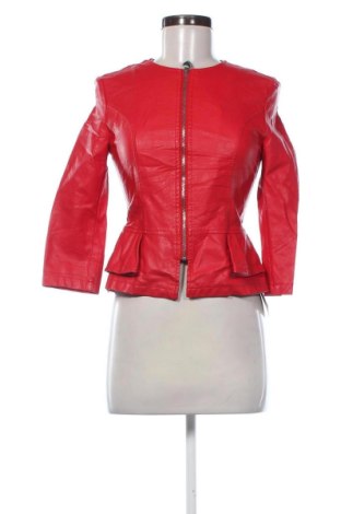 Geacă de piele pentru femei Nuna Lie, Mărime XS, Culoare Roșu, Preț 122,99 Lei, #136768530
