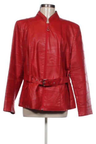 Дамско кожено яке Unbranded, Размер XXL, Цвят Червен, Цена 60,33 €, #136830214