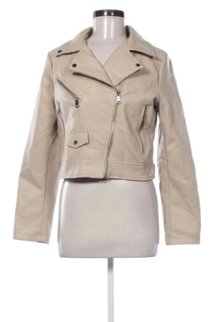 Дамско кожено яке Unbranded, Размер L, Цвят Екрю, Цена 17,89 €, #136766270