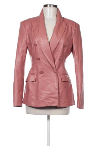 Дамско кожено яке Zara, Размер M, Цвят Пепел от рози, Цена 38,47 €, #136793452