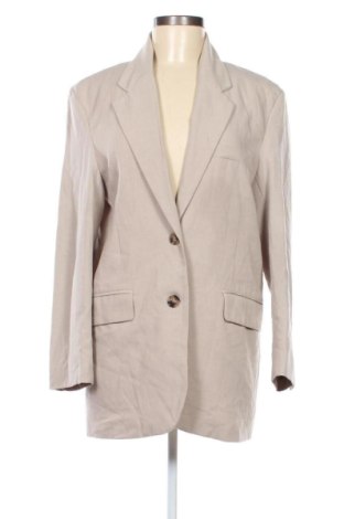 Sacou de femei Bershka, Mărime M, Culoare Bej, Preț 83,41 Lei, #136854013