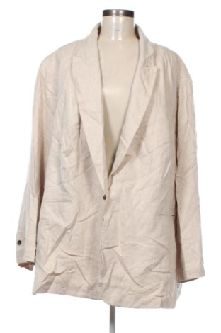 Damen Blazer H&M, Größe 4XL, Farbe Beige, Preis 9,99 €, #136873680