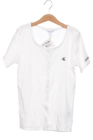 Bluză pentru copii Calvin Klein Jeans, Mărime 14-15y/ 168-170 cm, Culoare Ecru, Preț 91,99 Lei, #136734686