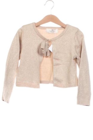 Dziecięcy kardigan H&M, Rozmiar 4-5y/ 110-116 cm, Kolor Złocisty, Cena 37,51 zł, #136776818