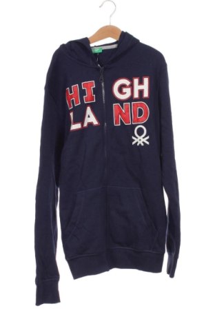 Hanorac pentru copii United Colors Of Benetton, Mărime 13-14y/ 164-168 cm, Culoare Albastru, Preț 52,99 Lei, #136737247