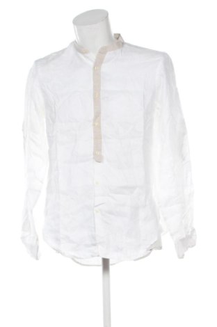 Мъжка риза Zara, Размер L, Цвят Бял, Цена 21,47 €, #136787905