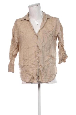 Cămașă de bărbați Zara, Mărime S, Culoare Bej, Preț 77,99 Lei, #136824351