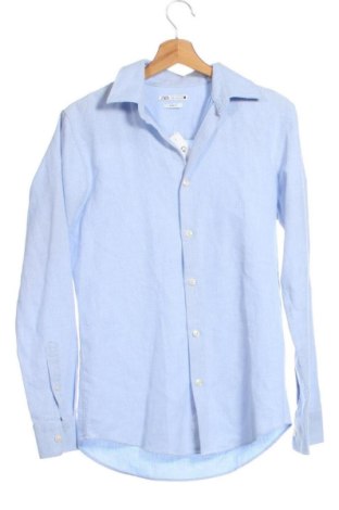 Мъжка риза Zara, Размер S, Цвят Син, Цена 11,00 €, #136837829