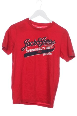 Męski T-shirt Jack & Jones, Rozmiar XS, Kolor Czerwony, Cena 48,23 zł, #136778671