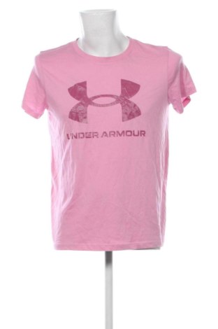 Tricou de bărbați Under Armour, Mărime L, Culoare Roz, Preț 85,99 Lei, #136782313