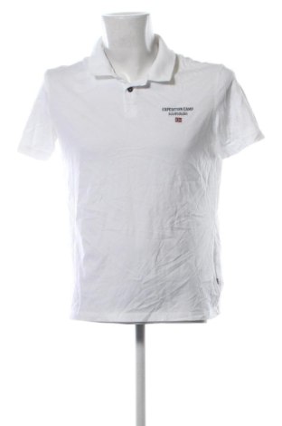 Мъжка тениска Napapijri, Размер L, Цвят Бял, Цена 18,40 €, #136789942