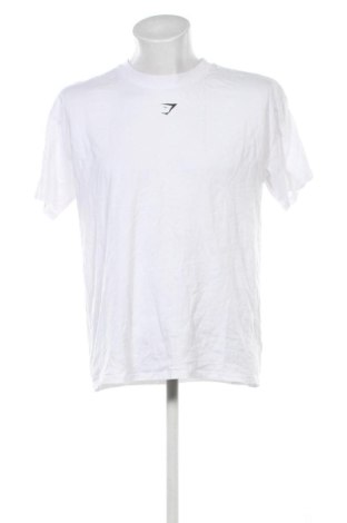 Męski T-shirt Gymshark, Rozmiar L, Kolor Biały, Cena 109,31 zł, #136793646