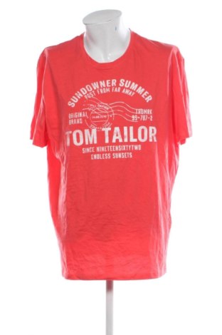 Męski T-shirt Tom Tailor, Rozmiar 3XL, Kolor Czerwony, Cena 41,99 zł, #136805896