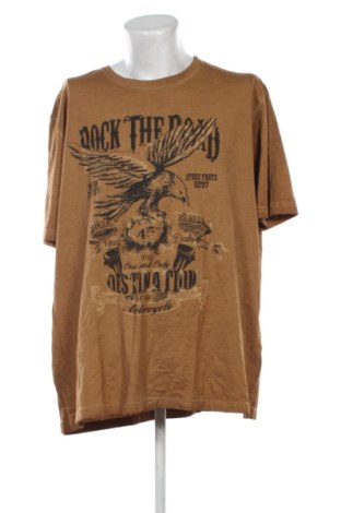 Męski T-shirt John F. Gee, Rozmiar XXL, Kolor Brązowy, Cena 37,99 zł, #136807185