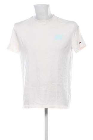 Tricou de bărbați Tommy Jeans, Mărime L, Culoare Ecru, Preț 208,99 Lei, #136818588